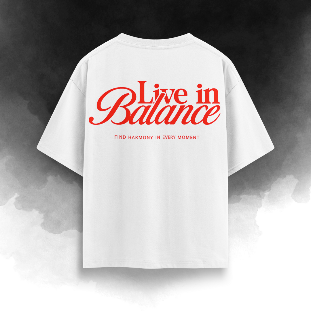 Live in Balance Oversize Unisex Tshirt