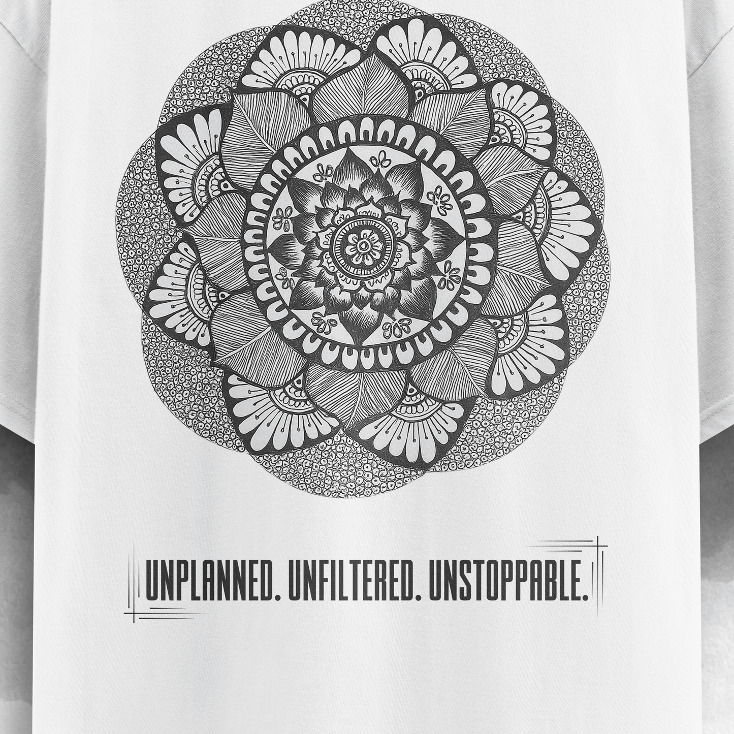 Mandala Statement Oversized Unisex T-Shirt