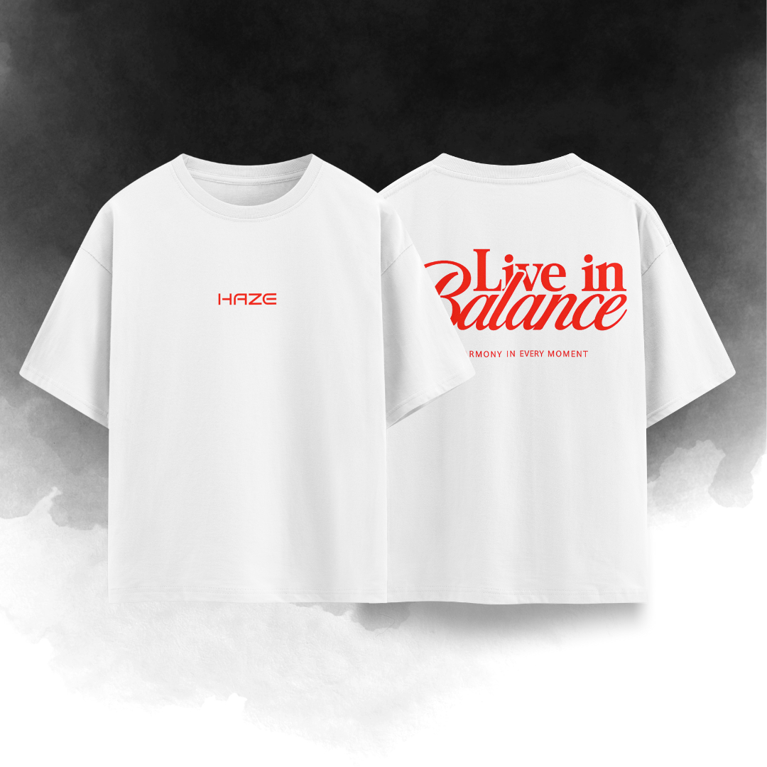 Live in Balance Oversize Unisex Tshirt