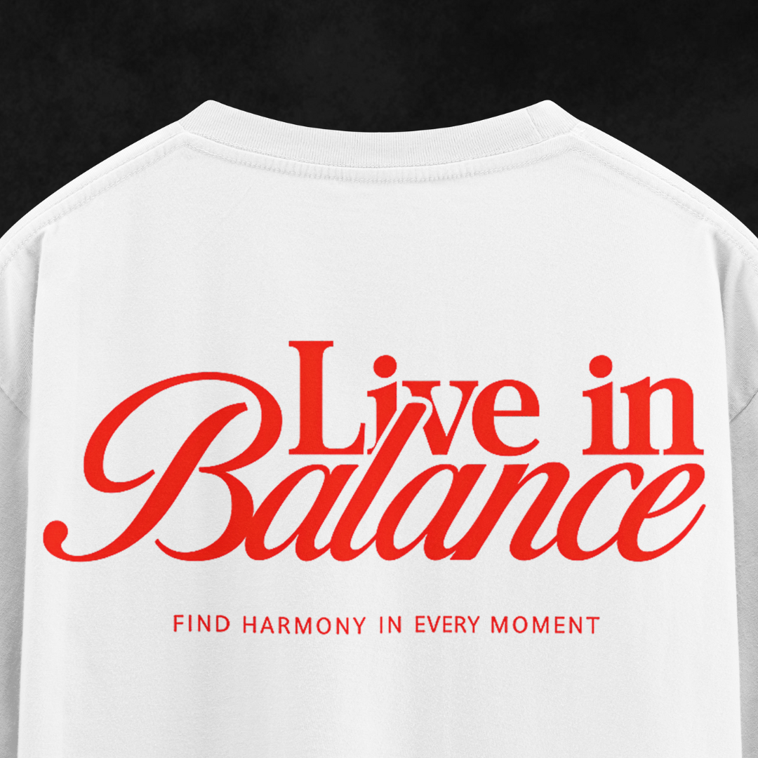 Live in Balance Oversize Unisex Tshirt