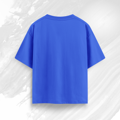 Essentials Royal Blue Oversized Tee – 240 GSM Premium Cotton