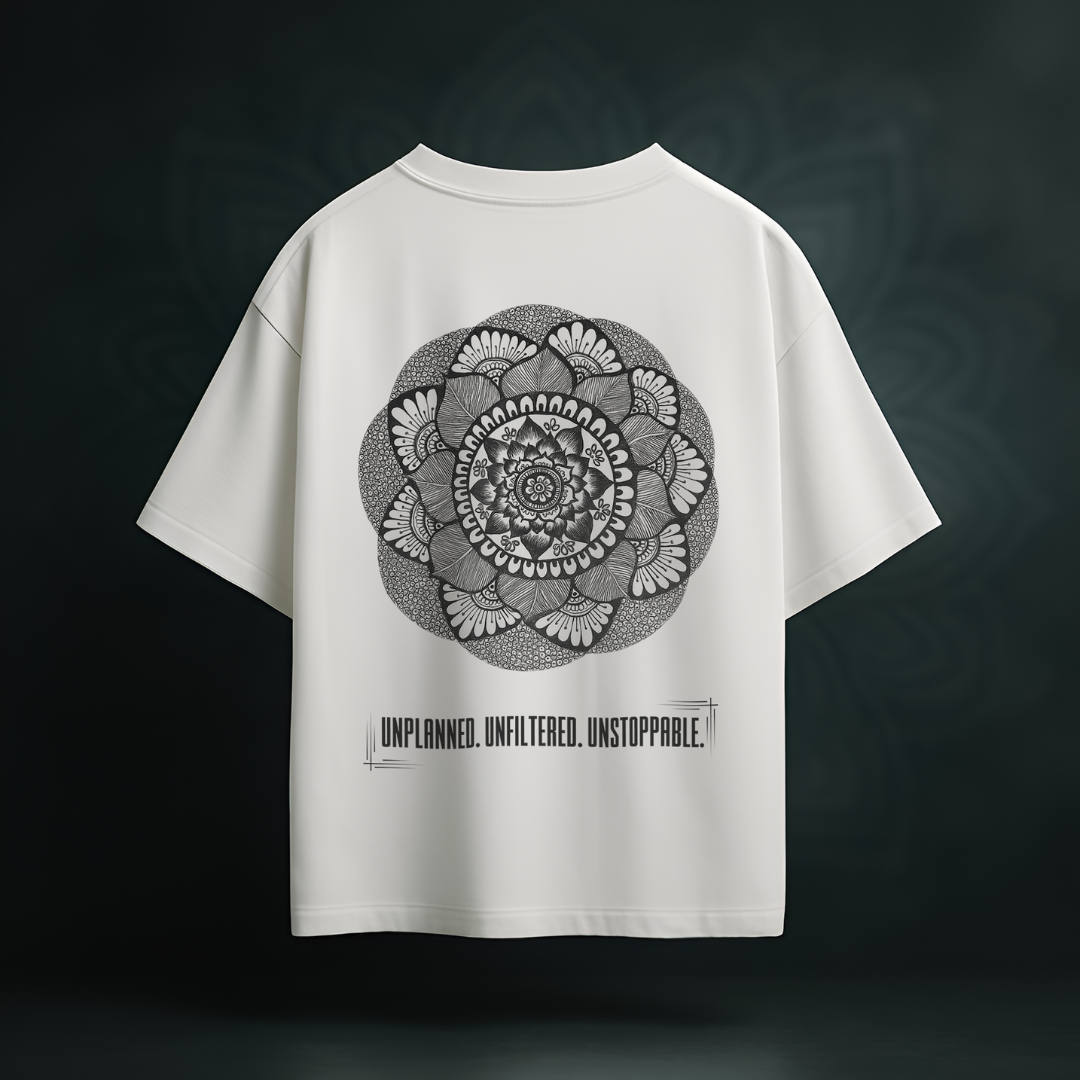 Mandala Statement Oversized Unisex T-Shirt