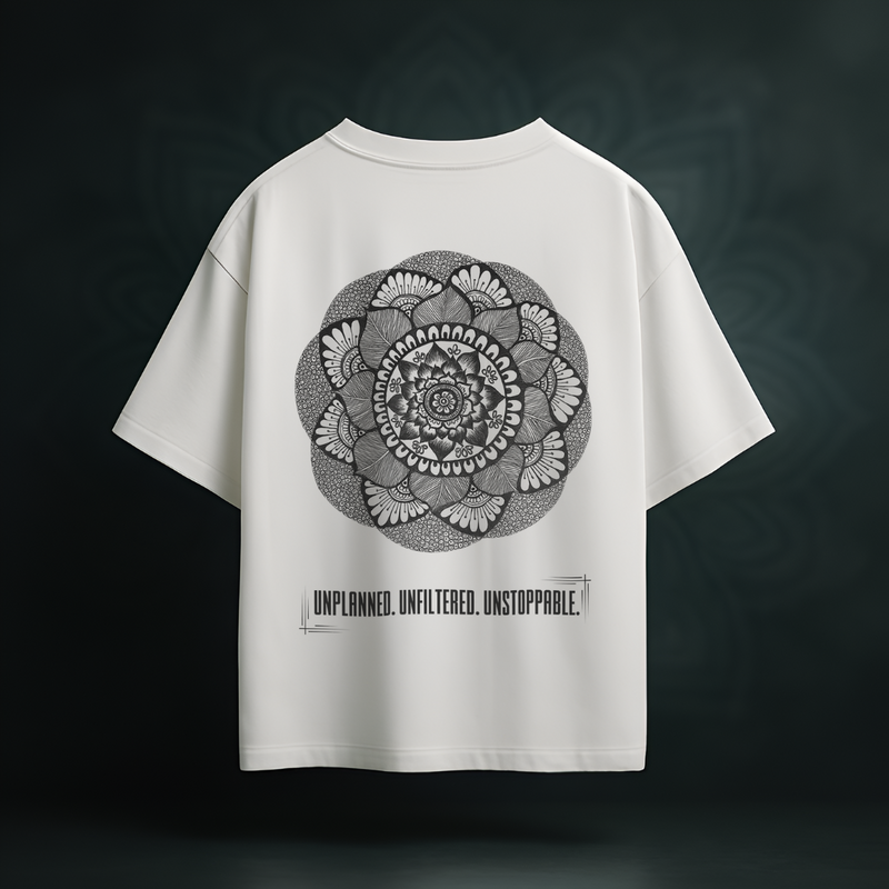 Mandala Statement Oversized Unisex T-Shirt