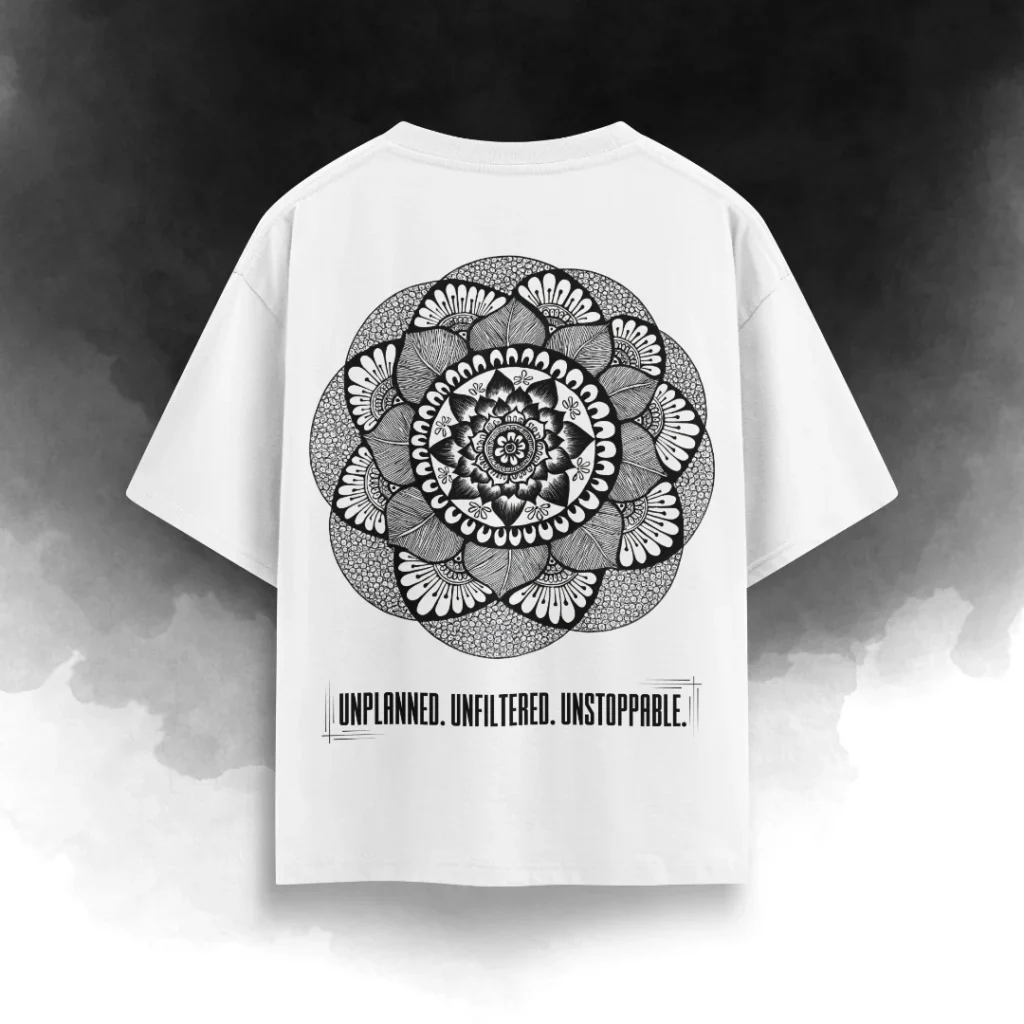 Mandala Statement Oversized Unisex T-Shirt