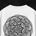 Mandala Statement Oversized Unisex T-Shirt view 3