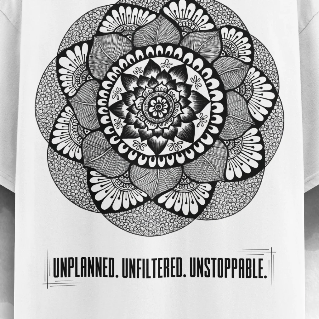 Mandala Statement Oversized Unisex T-Shirt