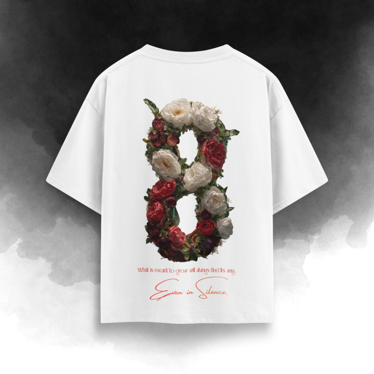 Floral Number Eight Statement Tee
