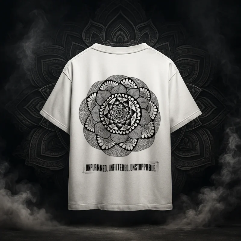 Mandala Statement Oversized Unisex T-Shirt