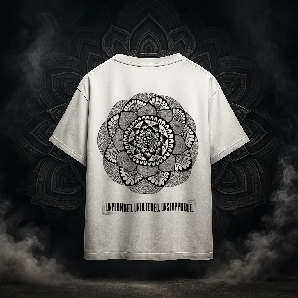 Mandala Statement Oversized Unisex T-Shirt